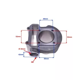 Hengerszett 4T 100ccm 50mm WH100 (kínai 4 ütemű robogó)