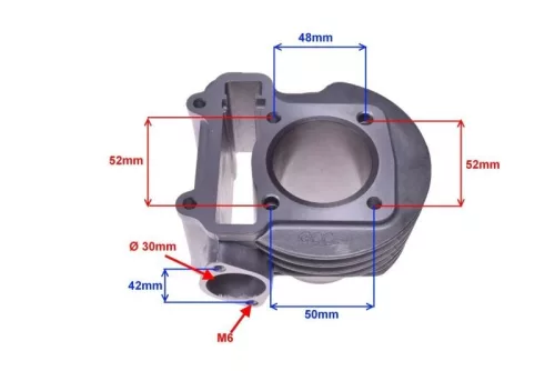 Hengerszett 4T 100ccm 50mm WH100 (kínai 4 ütemű robogó)