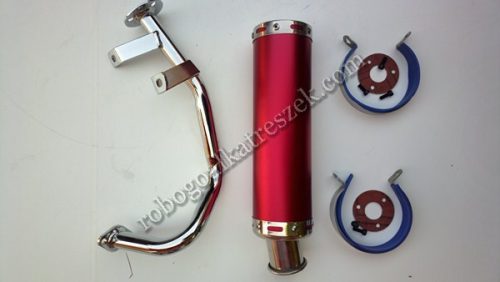 Kipufogó 4T RACING 9CM, 4 ütemű kínai robogóhoz