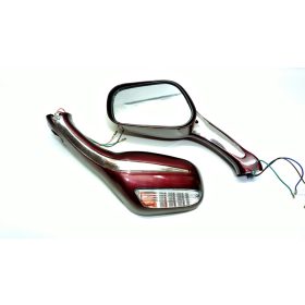 Tükör szett irányjelzős bordó univerzális