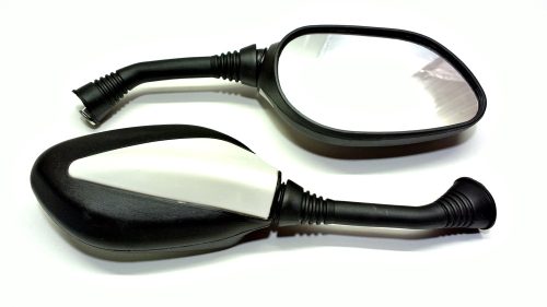 Tükör szett fehér betétes 8mm