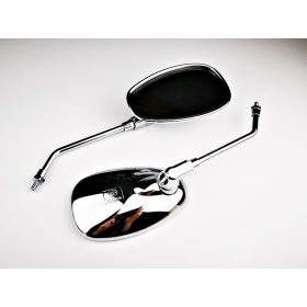 Tükör szett króm ovál 8-as menettel