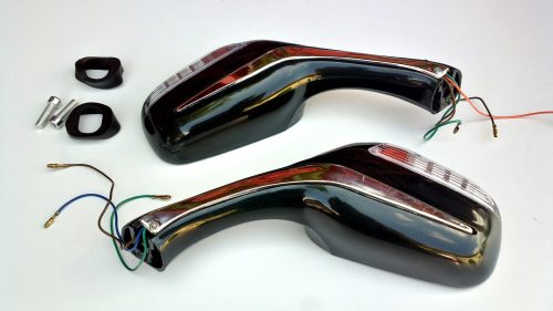 Tükör szett irányjelzős zöld univerzális