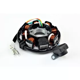   Gyújtás alaplap állórész 8 tekercses 4T, 4 ütemű 125cc kínai robogóhoz