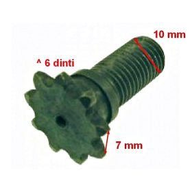   Lánckerék első 6 fogas (vékony láchoz) 10mm-es Pocket Bike