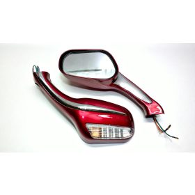 Tükör szett irányjelzős piros univerzális