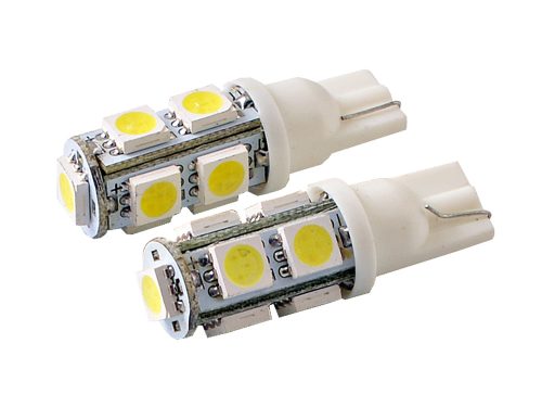 SMD 9 LED-es izzó T10 fehér 1 pár