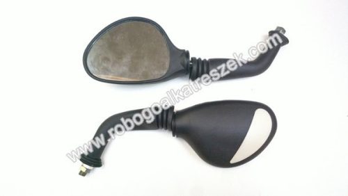 Tükör szett fehér betétes 10mm