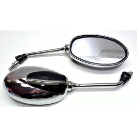Tükör szett króm ovál 8mm