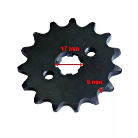 Lánckerék első 420 15 fogas 14/17mm-es tengelyre