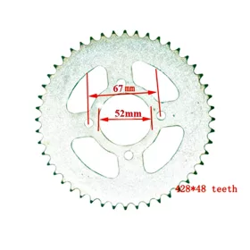 Lánckerék hátsó 428 48 fogas 7mm Dirt Bike
