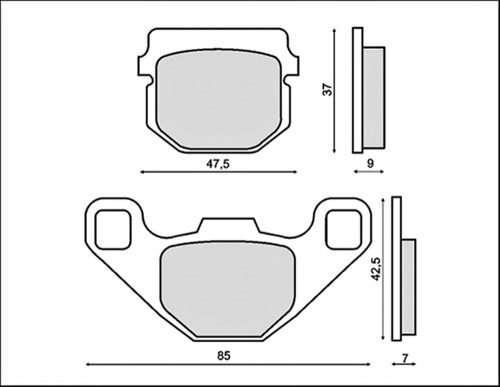 Fékbetét PEUGEOT SPEEDAKE RMS 0040