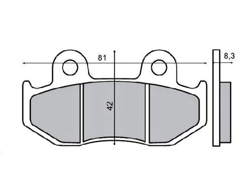 Fékbetét SUZUKI BURGMAN 400 RMS 0390