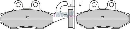 Fékbetét PIAGGIO X9 250ccm RMS 0620