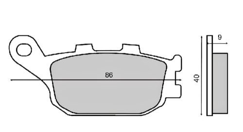 Fékbetét HONDA CBR / CB 600 91-00 RMS 0930