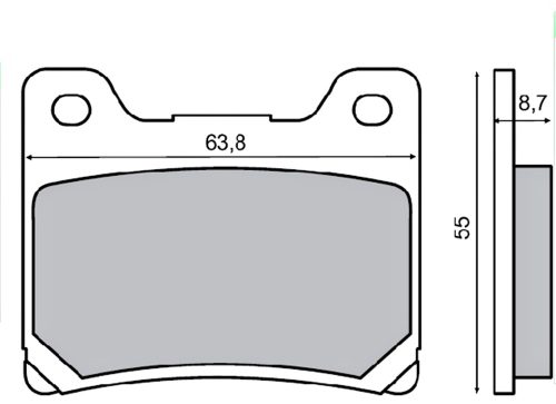 Fékbetét YAMAHA FZR 600ccm 90-99 RMS 0730