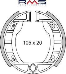 Fékpofa 105X20 APRILIA / PIAGGIO SI RMS 0200