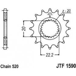 Lánckerék első JTF1590SC 520 13 fogas