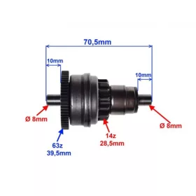 Bendix Aprilia / Derbi / Gilera / Piaggio 50 14/63 fogas