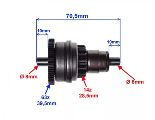 Bendix Aprilia / Derbi / Gilera / Piaggio 50 14/63 fogas