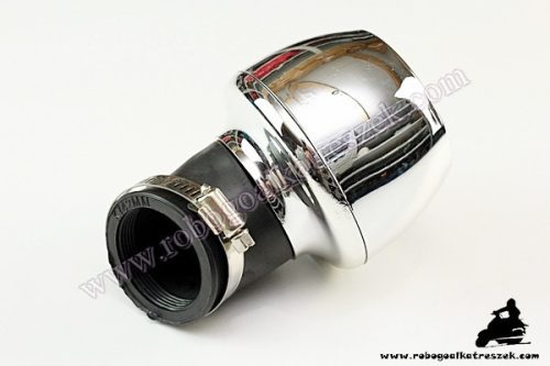 Levegőszűrő sport króm 42mm 45 fokos