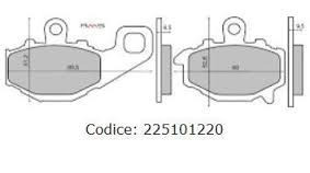 Fékbetét Kawasaki ZRX 400cc 94-01 / Z750 04-05 RMS 1220