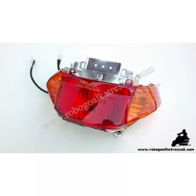   Lámpa hátsó 10"-es kerekű 4 ütemű kínai robogóhoz (narancssárga búrás)