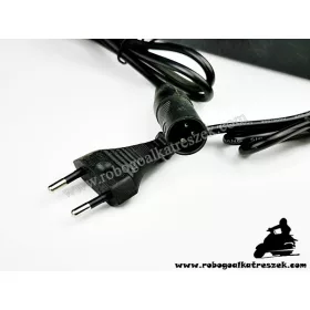   Elektromos kerékpár töltő SLA 24V 5A három pólusú papa csatlakozóval