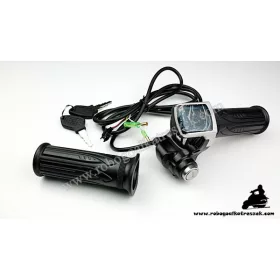   Gázkar töltöttség visszajelzővel és gyújtáskapcsolóval (számos) - elektromos kerékpárhoz