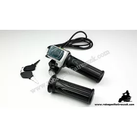   Gázkar töltöttség visszajelzővel és gyújtáskapcsolóval (számos) - elektromos kerékpárhoz