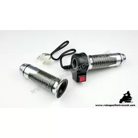   Gázkar sebességkapcsolós (ezüst) - elektromos kerékpárhoz