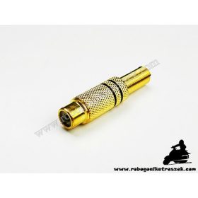   Két pólusú kerek dugós töltőaljzat - elektromos kerékpárhoz