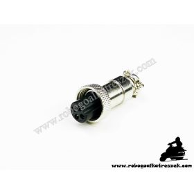   Négy pólusú akkumulátor töltőaljzat - elektromos kerékpárhoz