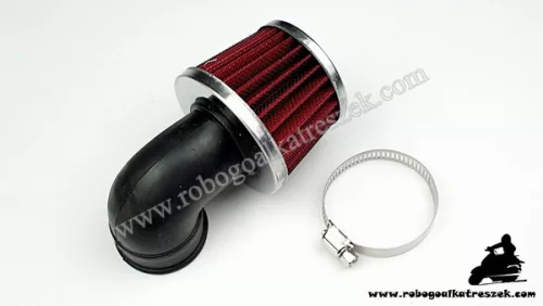 Levegőszűrő sport  28-30mm 90 fokos