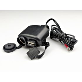 Motoros szivargyújtó és USB töltő DC 12V/24V