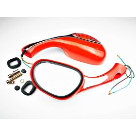 Tükör szett irányjelzős piros 8mm TIP 2