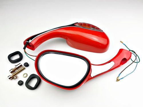 Tükör szett irányjelzős piros 8mm TIP 2