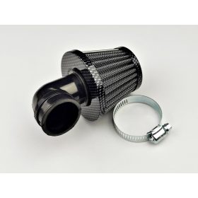 Levegőszűrő sport karbon 90 fokos 35mm