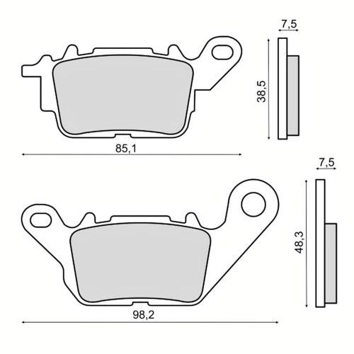 Fékbetét Yamaha N-Max 125-150cc RMS 3600