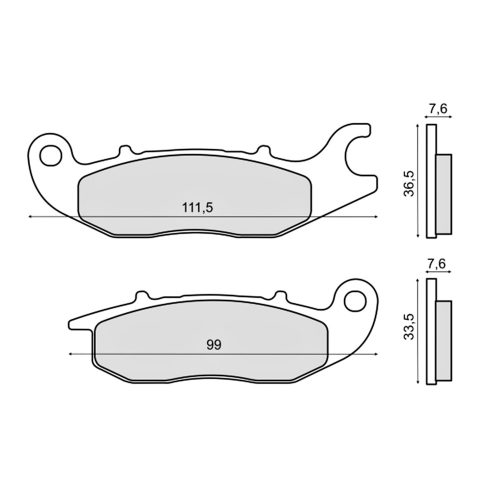 Fékbetét első Honda Cbr 125 R RMS 2820