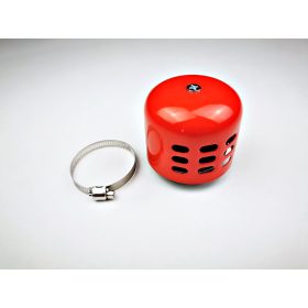 Levegőszűrő Sport 42mm fém házas PIROS