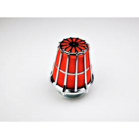 Levegőszűrő sport 38mm szivacsos piros