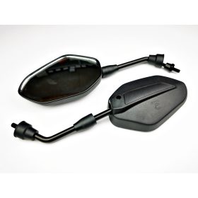 Tükör szett szögletes fekete 8mm jobbos + jobbos