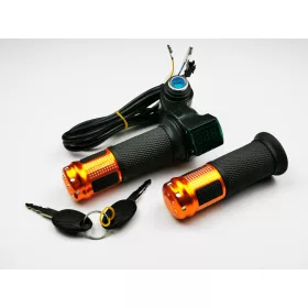   Gázkar töltöttség visszajelzővel és gyújtáskapcsolóval - elektromos kerékpárhoz