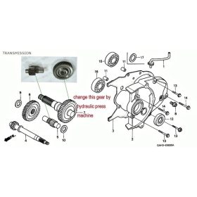 Végáttétel Honda Dio TUNING