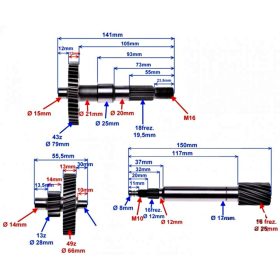Végáttétel Keeway Focus / F-act / Kínai 2T