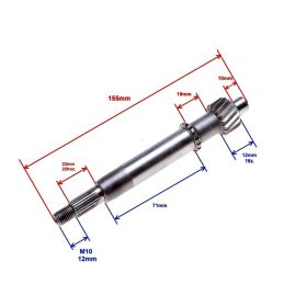 Hátsó tengely (végáttétel) 4T GY6 robogóhoz