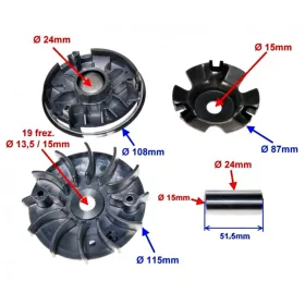 Variátor CPI GTX 125ccm 4T