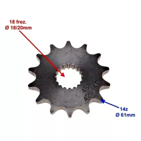 Lánckerék első 428 14 fogas Suzuki GN125