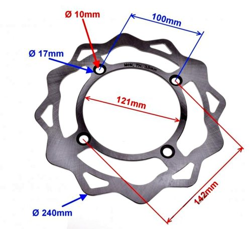 Féktárcsa első Romet CRS50 / CRS125
